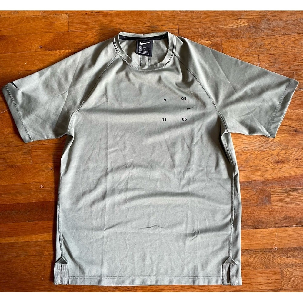 Nike Tech Pack Shirt Men M Bonded Jade Stone Black BV4441-371 Short‎ Sleeve
